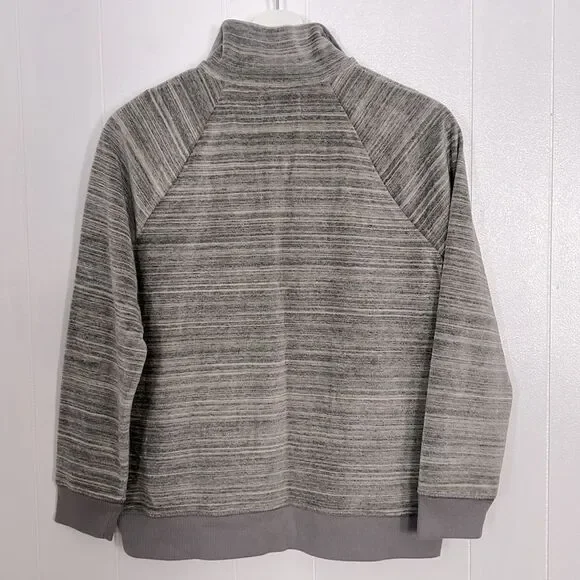 MWL Madewell Velour Space-Dyed Half-Zip Sweatshirt Size XS - Picture 2 of 7